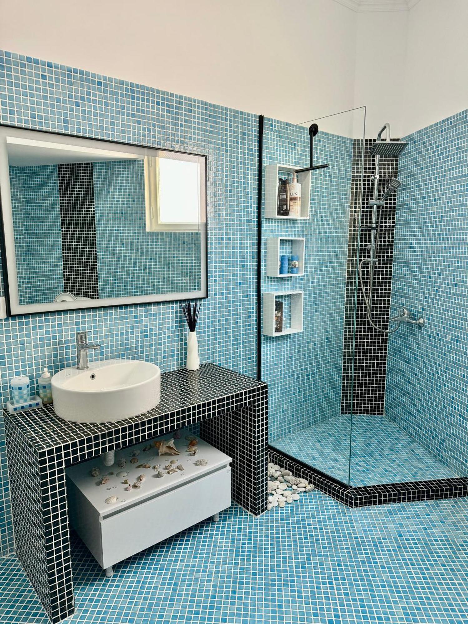 Comfy Blue Sarande Appartement Buitenkant foto